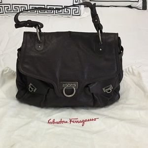 Salvatore Ferragamo Dark Brown Satchel